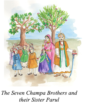 The Seven Champa Brothers and their Sister Parul